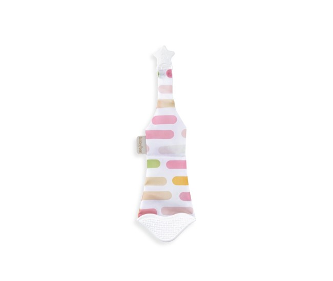Cravata bebelusi cu accesoriu de dentitie babyjem, roz Cravata bebelusi cu accesoriu de dentitie babyjem, roz
