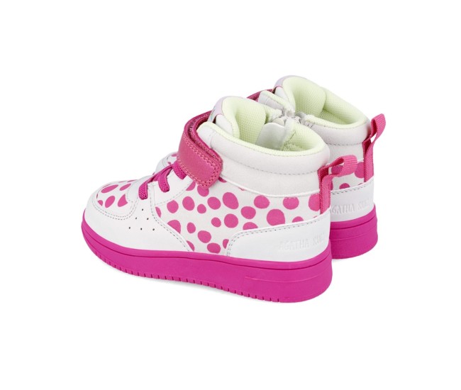 Ghetute pentru fetite cu buline, agatha ruiz de la prada, alb (marime: 25 (15,5-16,1 cm))