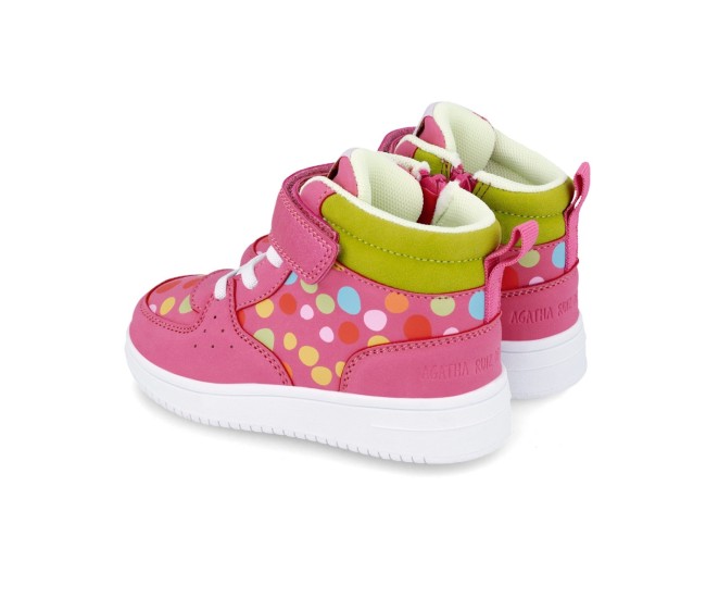Ghetute pentru fetite cu buline, agatha ruiz de la prada, roz (marime: 29 (18,2-18,7 cm))