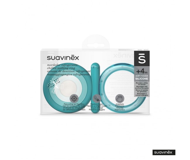 Inel de dentiție cu apă fluture, albastru, suavinex Inel de dentiție cu apă fluture, albastru, suavinex