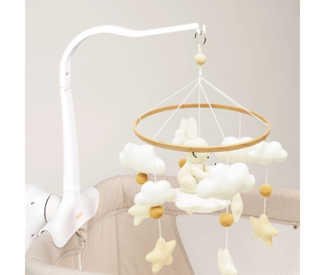 Neno bani – carusel pentru pătuț cu suport de prindere