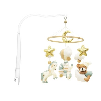 Neno gino – carusel pentru pătuț cu suport de prindere