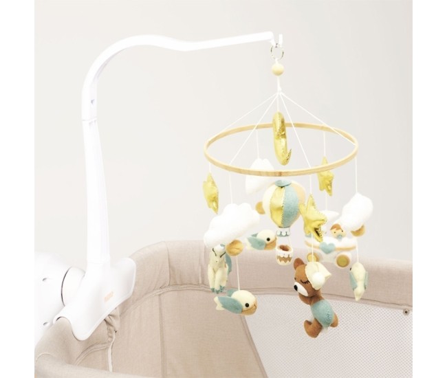 Neno gino – carusel pentru pătuț cu suport de prindere