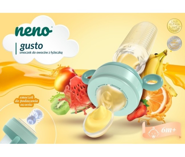 Neno gusto – recipient pentru fructe cu linguriță