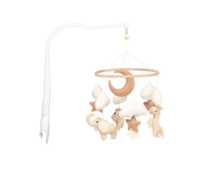 Neno leo – carusel pentru pătuț cu suport de prindere