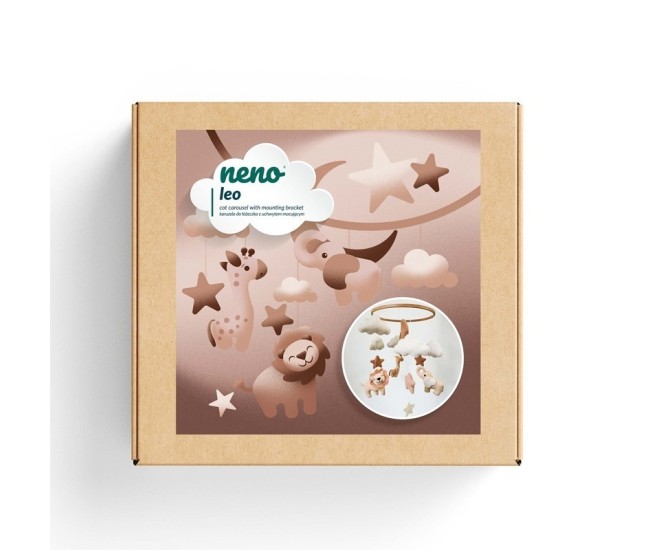 Neno leo – carusel pentru pătuț cu suport de prindere