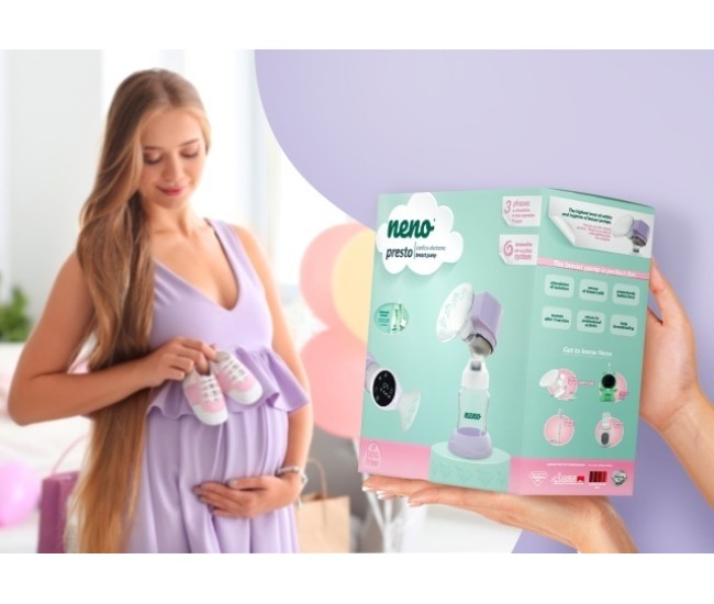 Neno presto – pompa de sân fără fir cu trei faze Neno presto – pompa de sân fără fir cu trei faze