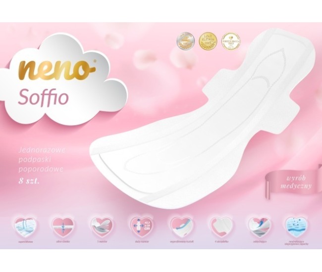 Neno soffio – absorbante postpartum de unică folosință, 8 buc. Neno soffio – absorbante postpartum de unică folosință, 8 buc.