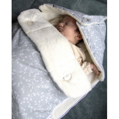 Paturica multifunctionala din bumbac babyjem (culoare: somon)
