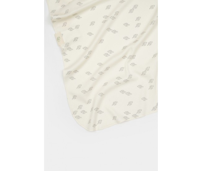 Paturica printed, babycosy, 50% modal+50% bumbac, ecru, 85x85 cm