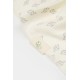 Paturica printed, babycosy, 50% modal+50% bumbac, ecru, 85x85 cm