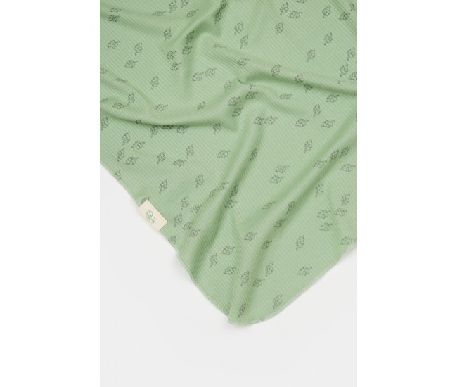 Paturica printed, babycosy, 50% modal+50% bumbac, verde, 85x85 cm