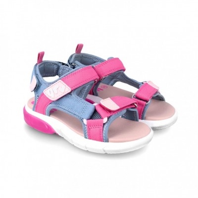 Sandale cu velcro pentru copii garvalin, rosa (marime: 34) Sandale cu velcro pentru copii garvalin, rosa (marime: 34)