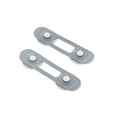 Set 2 mini sigurante universale pentru usi si dulapuri babyjem, gri