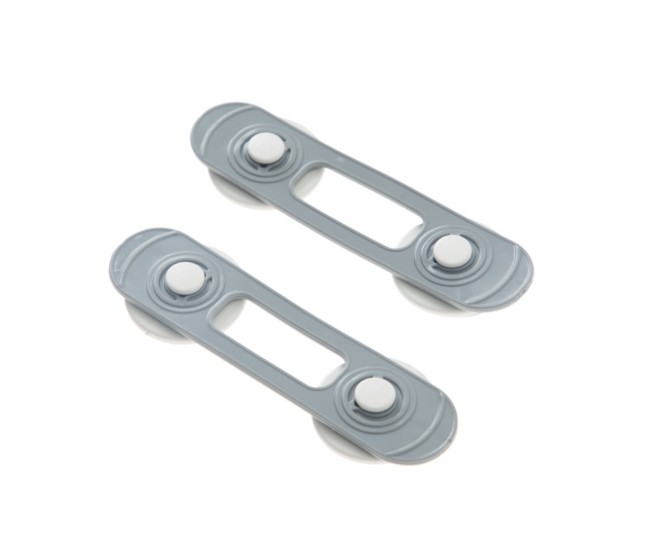 Set 2 mini sigurante universale pentru usi si dulapuri babyjem, gri Set 2 mini sigurante universale pentru usi si dulapuri babyjem, gri