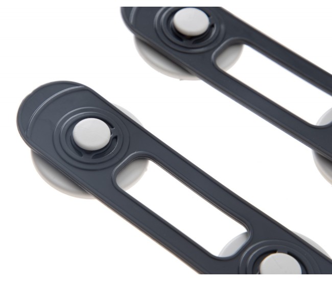 Set 2 mini sigurante universale pentru usi si dulapuri babyjem, antracit Set 2 mini sigurante universale pentru usi si dulapuri babyjem, antracit