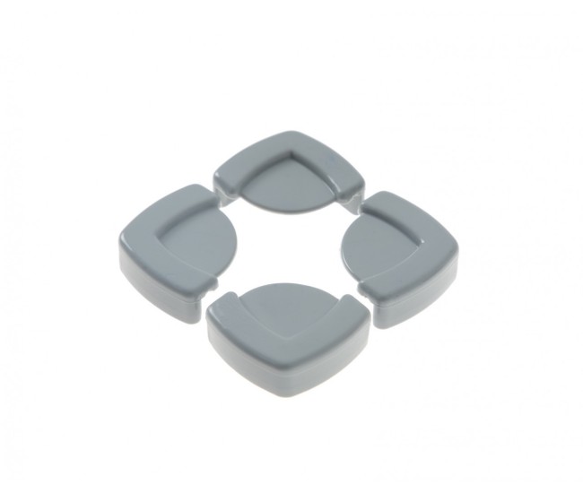 Set 4 protectii pentru colturi mobila babyjem, gri Set 4 protectii pentru colturi mobila babyjem, gri