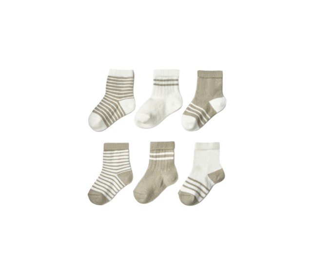 Set 6 perechi ciorapi nou-născut, verde, babycosy (marime: 12-24 luni) Set 6 perechi ciorapi nou-născut, verde, babycosy (marime: 12-24 luni)