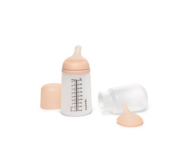Set biberon anticolici 270 ml + tetină cu debit mediu + săculeț silicon zero zero suavinex Set biberon anticolici 270 ml + tetină cu debit mediu + săculeț silicon zero zero suavinex