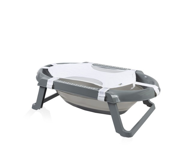 Set cadita pliabila de baie babyjem, 5 piese, antracit