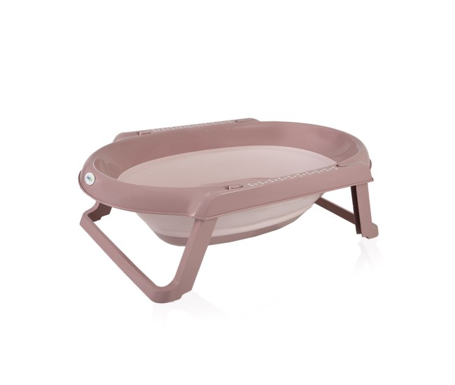 Set cadita pliabila de baie babyjem, 5 piese, somon Set cadita pliabila de baie babyjem, 5 piese, somon