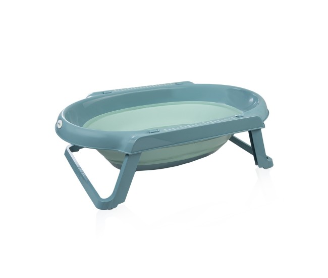 Set cadita pliabila de baie babyjem, 5 piese, turcoaz