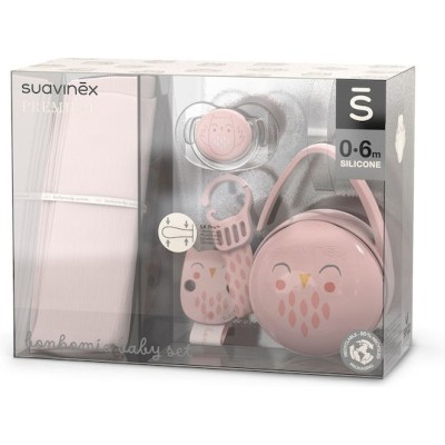 Set cadou bonhomia 4 piese, roz, suavinex
