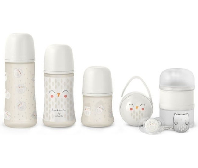 Set de start bonhomia 7 piese, bej suavinex Set de start bonhomia 7 piese, bej suavinex