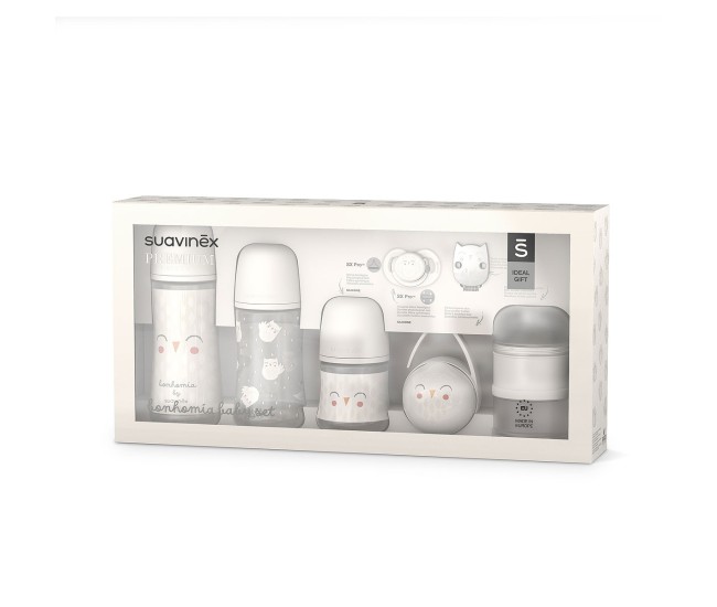 Set de start bonhomia 7 piese, bej suavinex Set de start bonhomia 7 piese, bej suavinex
