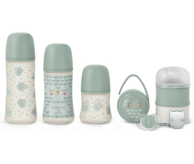 Set de start bonhomia 7 piese, menta, suavinex Set de start bonhomia 7 piese, menta, suavinex