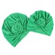 Set turbane mama-copil cu pampoane, verde