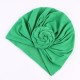 Set turbane mama-copil cu pampoane, verde