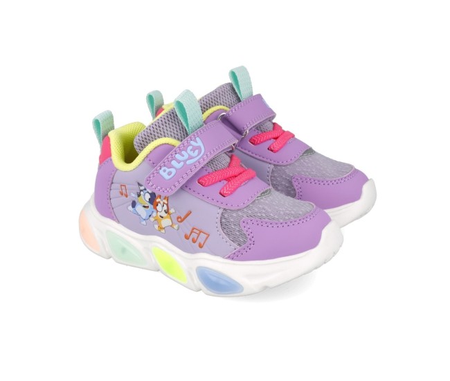 Sneakers bluey cu luminite garvalin 251856, roz (marime: 29 (18,2-18,7 cm)) Sneakers bluey cu luminite garvalin 251856, roz (marime: 29 (18,2-18,7 cm))