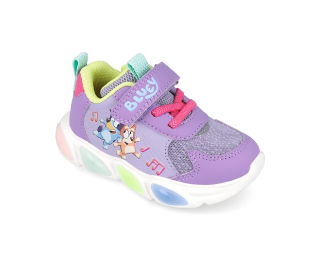 Sneakers bluey cu luminite garvalin 251856, roz (marime: 29 (18,2-18,7 cm)) Sneakers bluey cu luminite garvalin 251856, roz (marime: 29 (18,2-18,7 cm))