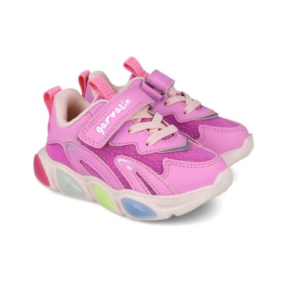 Sneakers cu luminite garvalin 251808, roz (marime: 30 (18,8-19,4 cm))