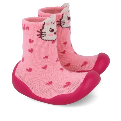 Sosete antiderapante pentru copii 251321-a, pisicuta (marime: 23 (14,2-14,7 cm))