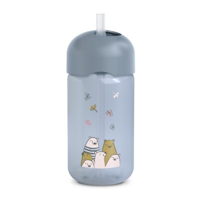 Sticlă de apă fără picurare, bears, 340 ml, albastru, suavinex Sticlă de apă fără picurare, bears, 340 ml, albastru, suavinex