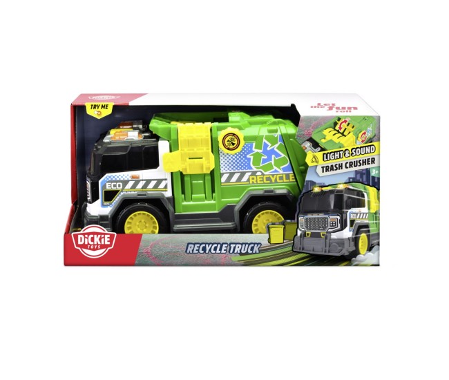 Dickie camion de reciclare cu lumini si sunete 30cm Dickie camion de reciclare cu lumini si sunete 30cm