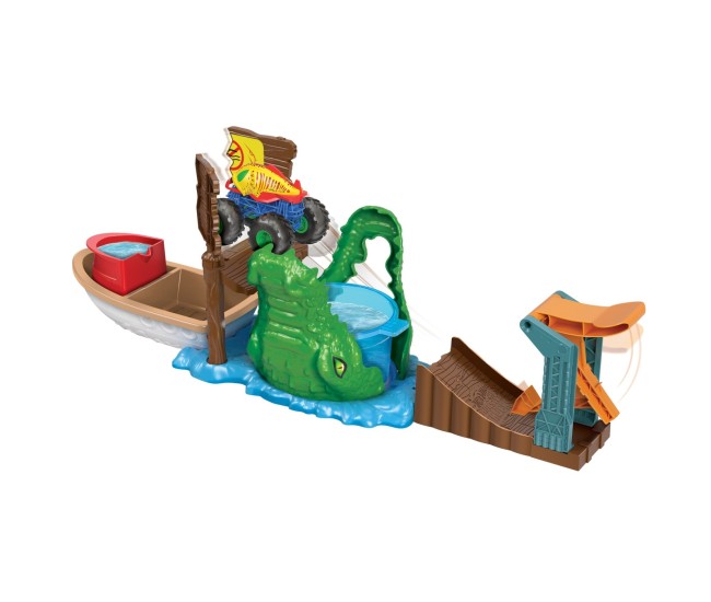 Hot wheels monster truck color shifters atacul crocodilului Hot wheels monster truck color shifters atacul crocodilului