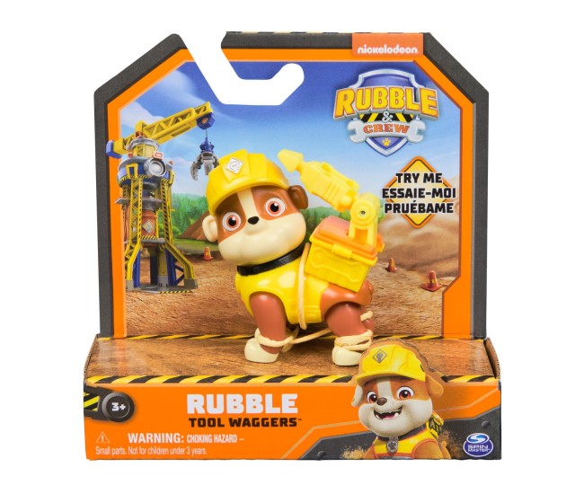 Patrula catelusilor rubble and crew figurina rubble 5cm Patrula catelusilor rubble and crew figurina rubble 5cm