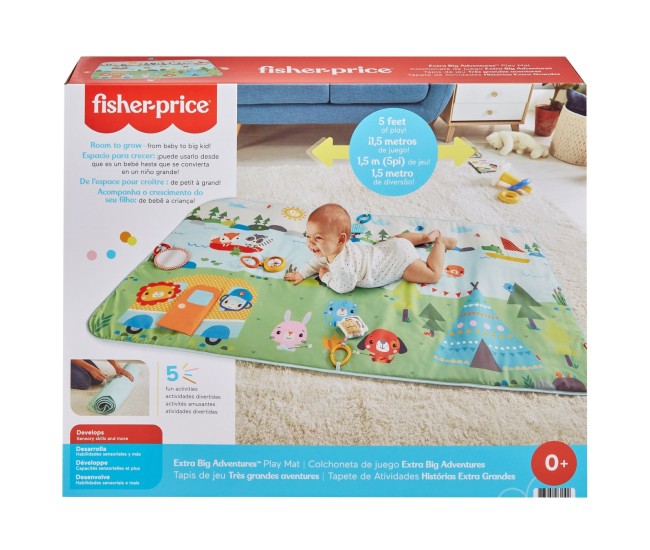 Fiser price covoras de joaca 150cm extra big adventures Fiser price covoras de joaca 150cm extra big adventures