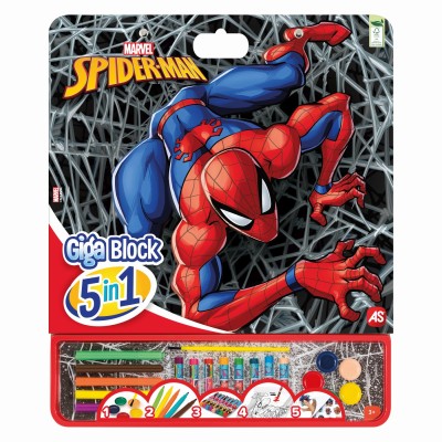 Spider man set pentru desen giga block 5 in 1