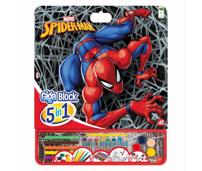 Spider man set pentru desen giga block 5 in 1 Spider man set pentru desen giga block 5 in 1