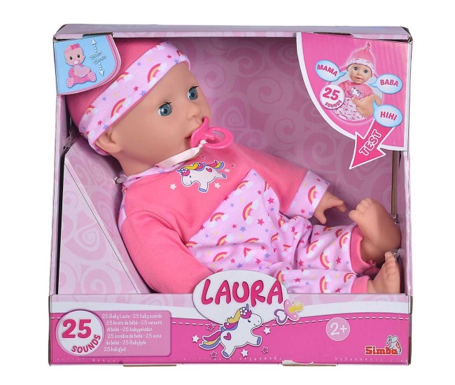 Papusa bebelus laura 38cm cu sunete Papusa bebelus laura 38cm cu sunete