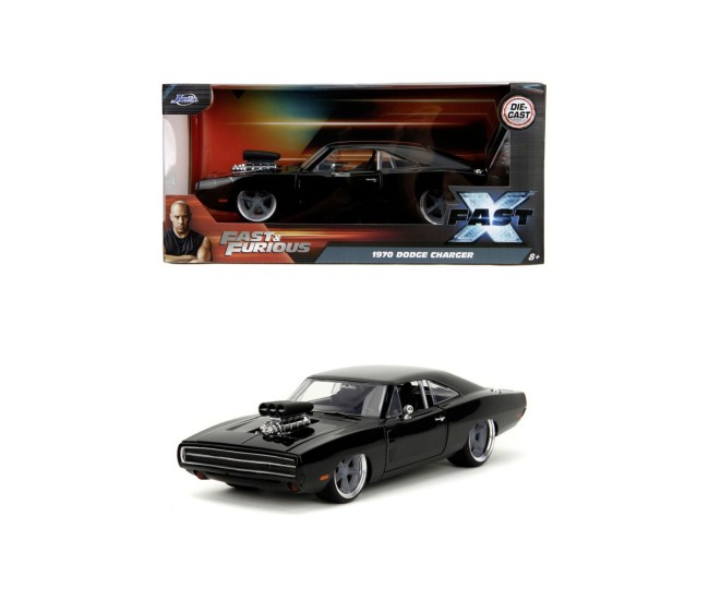 Jada fast and furious masinuta metalica dodge charger 1970 negru scara 1 la 24