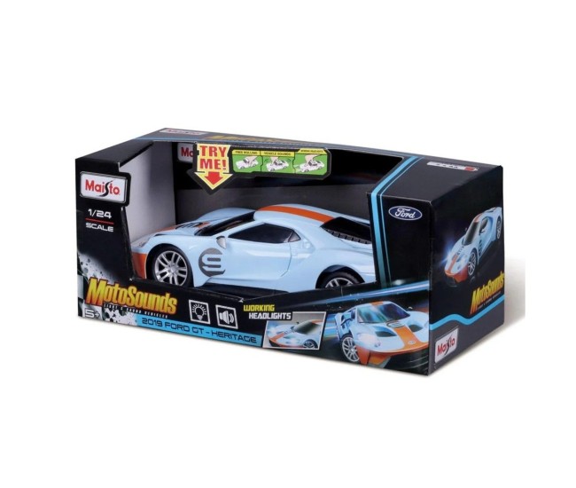 Maisto motosounds masinuta ford gt heritage 2019 cu sunete si lumini scara 1 la 24 Maisto motosounds masinuta ford gt heritage 2019 cu sunete si lumini scara 1 la 24