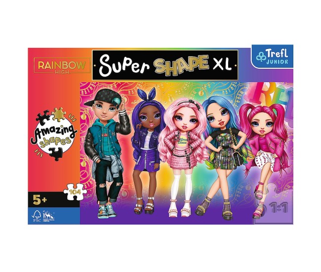Puzzle trefl primo super shape xxl 104 rainbow high Puzzle trefl primo super shape xxl 104 rainbow high
