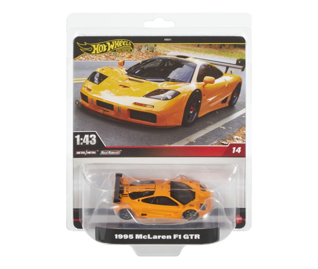 Hot wheels premium real riders masinuta metalica mclaren f1 gtr 1995 scara 1:43 Hot wheels premium real riders masinuta metalica mclaren f1 gtr 1995 scara 1:43