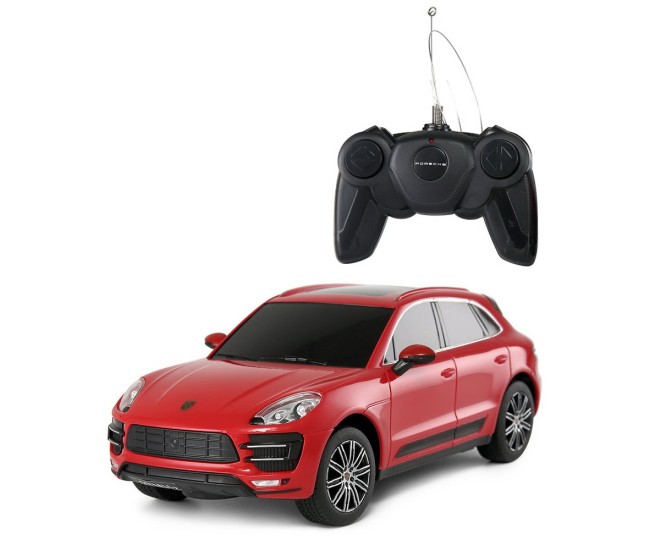 Masina cu telecomanda porsche macan turbo rosu cu scara 1 la 24 Masina cu telecomanda porsche macan turbo rosu cu scara 1 la 24