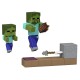 Minecraft redstone charged set capcana cu sageti pentru zombi figurina cu accesorii